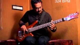 Fastest Bass Guitarist @ 324 BPM - Jayen Varma - Bassist Indian