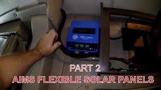 Aims Power Flexible solar panel install on RV part 2