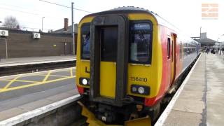 preview picture of video 'Incidental Spotting: Class 156 (156410 & 156497) EM, Grantham, 1st April, 2014'