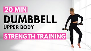🔥20 Min Dumbbell Workout🔥COMPLETE UPPER BODY WORKOUT for LEAN MUSCLES🔥ALL STANDING🔥NO REPEAT🔥