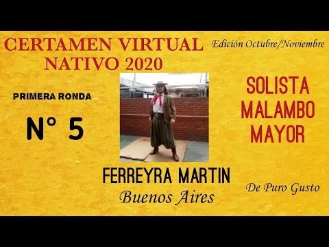 5° Martin Ferreyra SOLISTA DE MALAMBO "Primera Ronda"