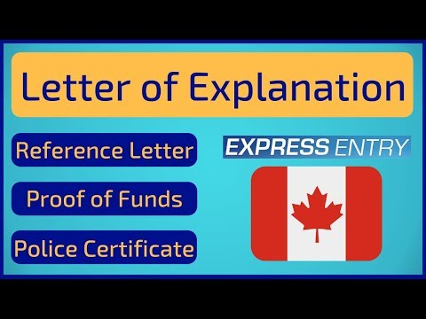 🇨🇦 Letter of Explanation | Express Entry Canada