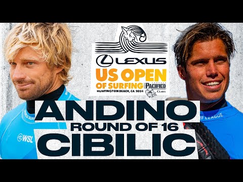 Kolohe Andino vs Morgan Cibilic | Lexus US Open of Surfing presented by Pacifico 2024 - Rnd of 16