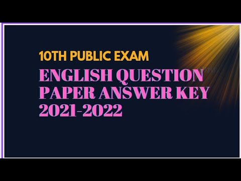 10th English 2022