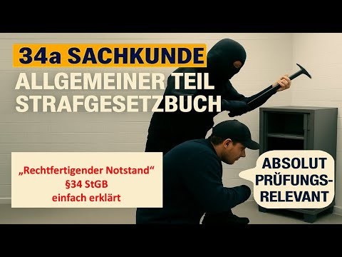 34a Sachkunde Strafrecht Rechtfertigender Notstand nach §34 StGB einfach erklärt