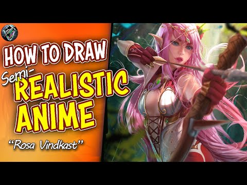 , title : 'How to Draw an Anime Girl Digital Painting Tutorial | Step-by-Step OC【Rosa Vindkast Part 4】'