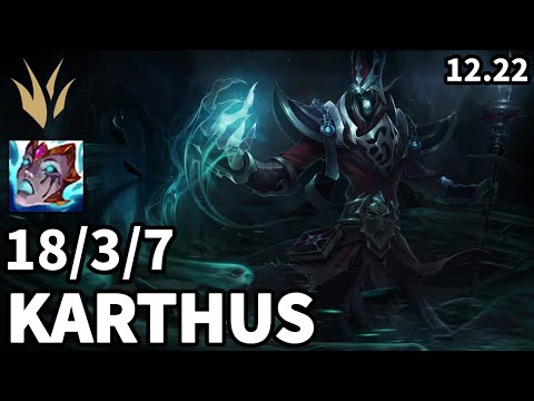 Karthus Jungle vs Nidalee - KR Master | Patch 12.22