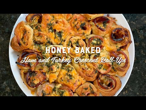 HONEY BAKED HAM AND TURKEY CRESCENT ROLL-UPS