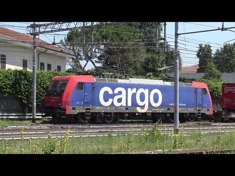 IL TRANSITO DELLA 484 SBB CARGO CON TEC A GALLARATE (VA) GIOV. 19 - 7 - 2018