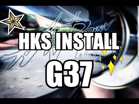 HKS Axleback Exhaust Install on G37 w/Sound Test