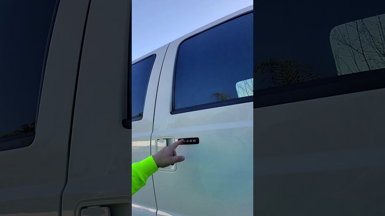 Keyless entry most ford trucks. Finding the code