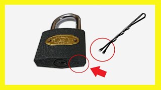 How to Open A Lock Without Key With Hair Pin 🔴| Easy and simple method | Experimental Army