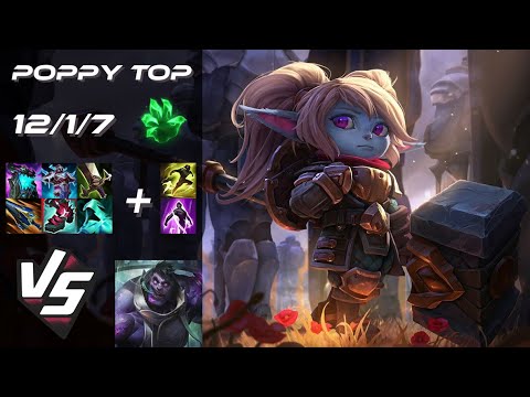 TOP Poppy vs Dr. Mundo - NA Grandmaster Patch 25.21