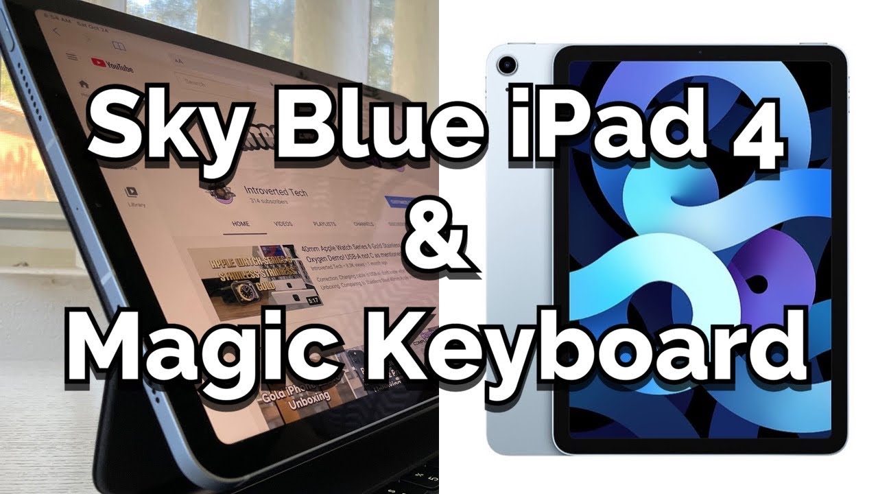 Unboxing 10.9 Sky Blue iPad Air 4th Generation 2020 and Magic Keyboard!