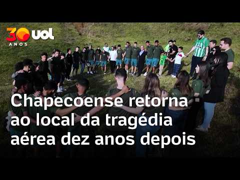 Chapecoense retorna ao local da tragédia aérea dez anos depois