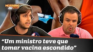 Adrilles e Joel discutem sobre ritmo de vacinação contra a Covid-19