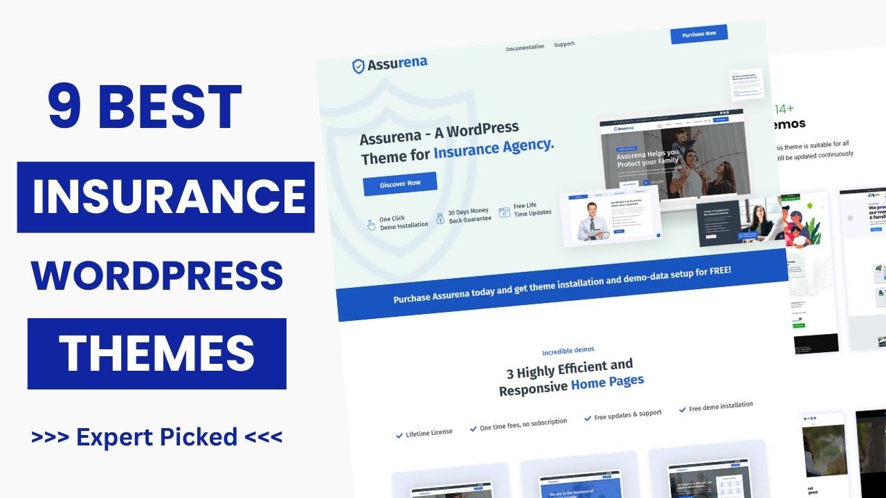 9 Best WordPress Themes for Insurance Agent 2025 | Health Insurance Website