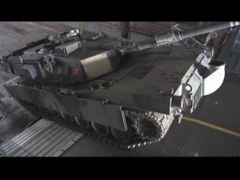 US Military M1A1 Beach Landing via Hovercraft