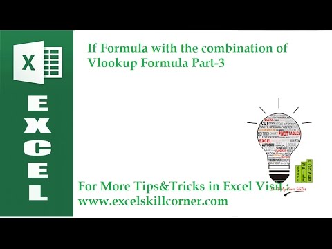 If Formula with the combination of Vlookup Formula Part-3