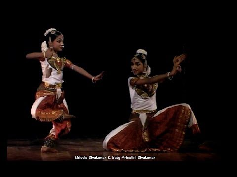 7 year old Miru & Mridula Arangetram - Aabhogi Varnam Entire Second half) - Sridevi Nrithyalaya