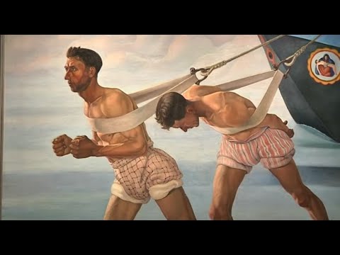 "Ritratto di donna"(pillola 9):  "L'alzaia" di Cagnaccio di San Pietro