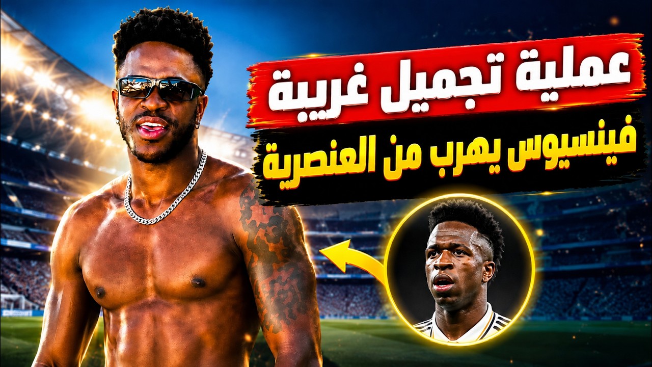 فينيسيوس جونيو يقوم بعملية تجميل غريبة للهروب من العنصرية