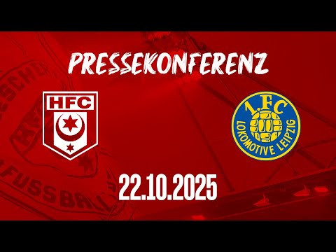Pressekonferenz vor dem Spiel des HFC gegen den 1. FC Lokomotive Leipzig