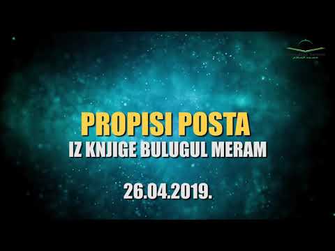 Propisi posta 2. dio -  Ibrahim Kujraković