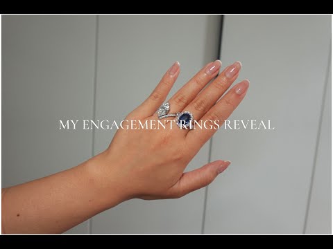 I Got Engaged! My Two Engagement Rings Reveal (Custom, Sapphire, Diamond)