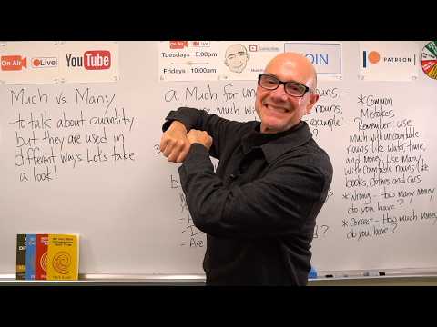Much vs. Many - Explained | Speak English with Mark Kulek ESL