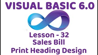 Visual Basic 6.0 | Sales bill print heading design