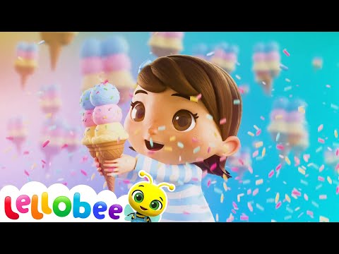 Ice Cream Song - Lellobee | ABCs and 123s Baby Songs | Nursery Rhymes and Kids Songs