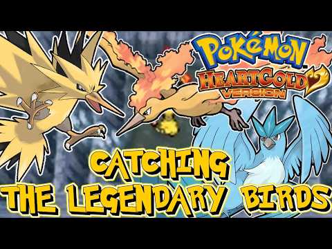 Pokemon HeartGold Part 23 - How To Catch Zapdos Articuno And Moltres