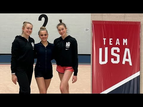 Darja VARFOLOMEEV Margarita KOLOSOV Visited The US National Team 11 January 2025 #rhythmicgymnastics