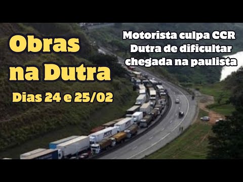 CCR Dutra faz obras na serra das Araras e revolta motoristas que dirigiam-se a ato em São Paulo