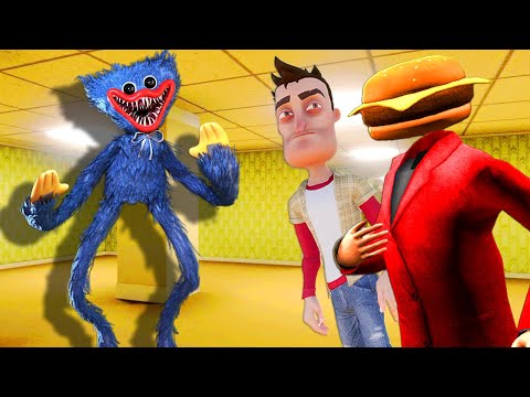 We Found HUGGY WUGGY in the Backrooms in Gmod?! (Garry's Mod Poppy Playtime)