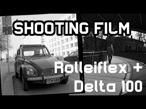 Shooting film with Rolleiflex 3.5B & Ilford Delta 100 (120)  - Tampere street 1/2