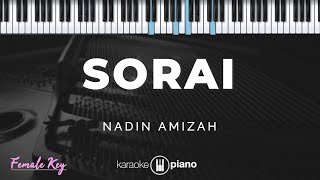Download lagu Sorai - Nadin Amizah | KARAOKE PIANO - FEMALE KEY mp3