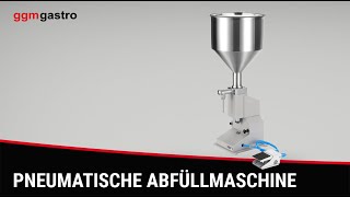 Remplisseuse pneumatique à piston pour pâtisserie - avec pédale - pour liquides et pâtes - 5-50ml