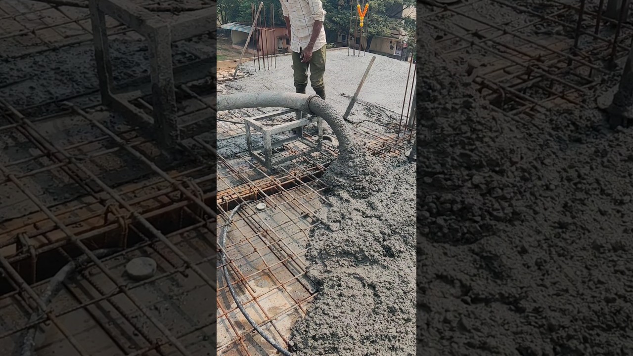 RMC Concrete pumping pasing #cement #construction #short