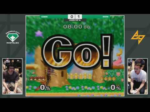 Iceman (Marth) vs. Rustin (Peach) | SSBM Losers | ECM3