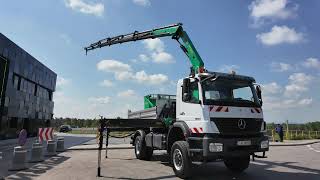 Mercedes-Benz AXOR 1833 4×4 Palfinger PK 16502 Crane Kipper