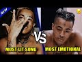 RAPPERS MOST LIT SONG VS RAPPERS MOST EMOTIONAL SONG