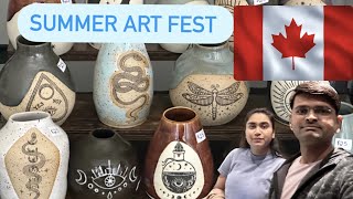Summer ART FEST by the local vendor of Kitchener Waterloo Cambridge in Ontario, Canada | Vlog-7