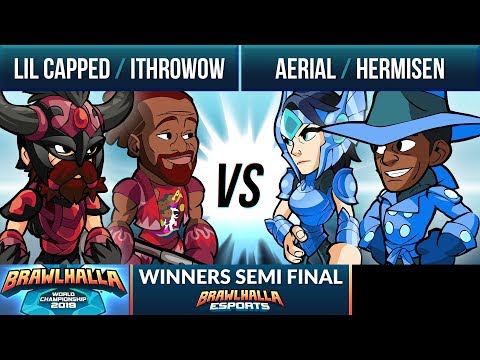 Lil Capped & Ithrowow vs Aerial & Hermisen - Winners Semi Final - Brawlhalla World Championship 2019