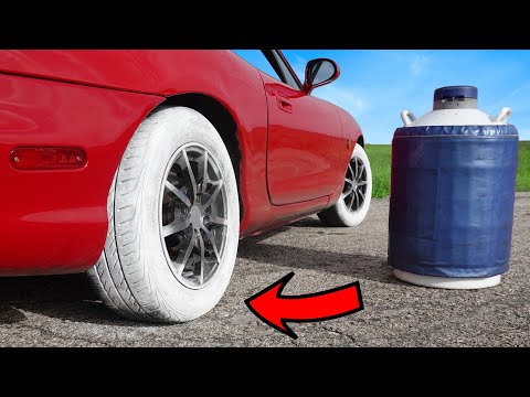 What happens if you fill TIRES with LIQUID NITROGEN?