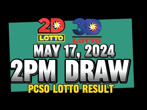 LOTTO 2PM DRAW RESULT TODAY MAY 17, 2024 #lottoresulttoday #pcsolottoresults #stl