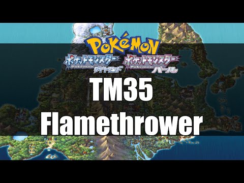 Pokemon Diamond & Pearl - Where to get TM35 Flamethrower