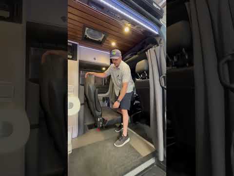 Part of a video titled A jump seat option for campervans #vanconversion - YouTube