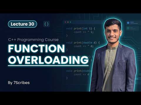 C Function Overloading Explained Same Function Different Parameters Lecture 30